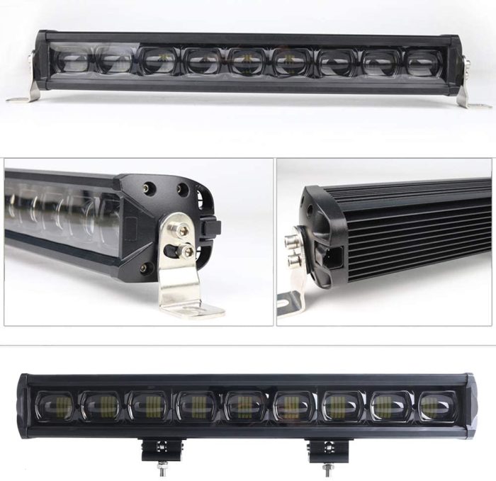 Laser TBS TGM 90W 21 Inch 6D Projector Lens LED Bull Bar Light Front Grille Driving Lamp with on/Off Wiring Harness Compatible with Offroad SUV ATV Truck Pickup Boat Jeep Wrangler JK - Image 4