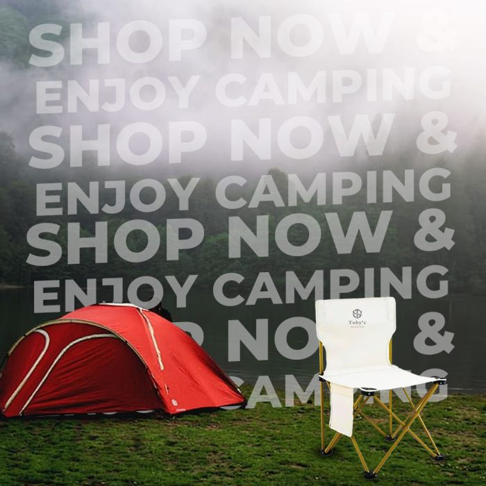 Tobys Camping Chair-10 Ultralight Portable Folding Light Aluminum Chair with Nylon Seat and Lightweight Carrying Bag for Outdoor Travel - Image 7