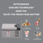 Toby's TR-9 Portable Mini Freezer 12 Volt Refrigerator 10 Quart (9 Liter) Fast Cooling 12V Car Fridge -4?~68? Car Cooler 12/24V DC for Outdoor Camping RV Truck Boat - Image 7