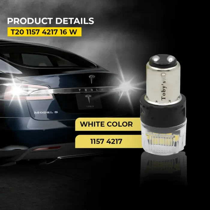 Tobys Super Bright Power T20 1157 16SMD LED Bulbs with 4218 Chip replacement for Back Up Reverse Brake Lights (White) - Image 7