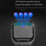 Toby&rsquo;s CPL-T27 LED Floodlight-5 Light Color with 18 Lighting Modes 4000mAh Battery Emergency Red Flash Strong Illumination for Power Outages Outdoor Car Repair - Image 11