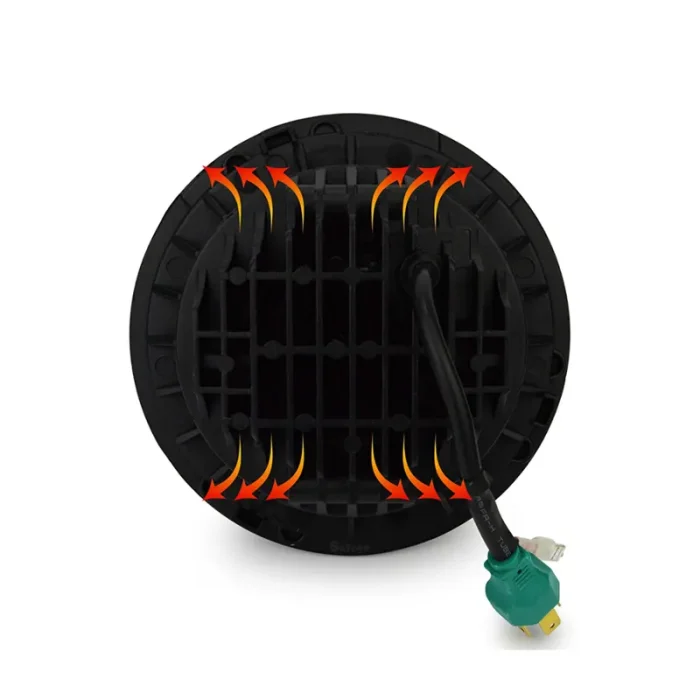 7102 Jeep LED Headlight White Ring, 7-inches Jeep High-Low Headlight White Ring, IP67 Waterproof Rating - Image 5