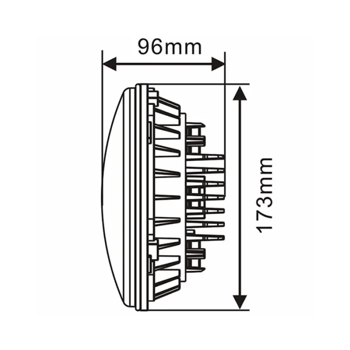 7102 Jeep LED Headlight White Ring, 7-inches Jeep High-Low Headlight White Ring, IP67 Waterproof Rating - Image 7