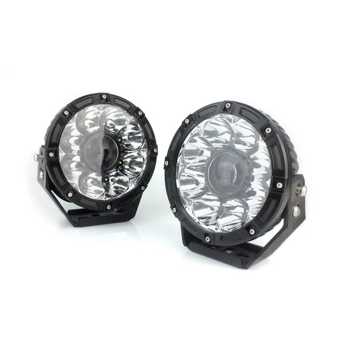 2 Pieces 7 Inches Laser Light High Output Work Laser Projector Light For Off-road, IP68 Waterproof Rating with Die-Cast Aluminum Housing Material - Image 3