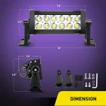 36W 7 Inches Light Bar Spotlight, Aluminum Housing Material with IP67 Waterproof Resistance - Image 2