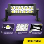36W 7 Inches Light Bar Spotlight, Aluminum Housing Material with IP67 Waterproof Resistance - Image 5