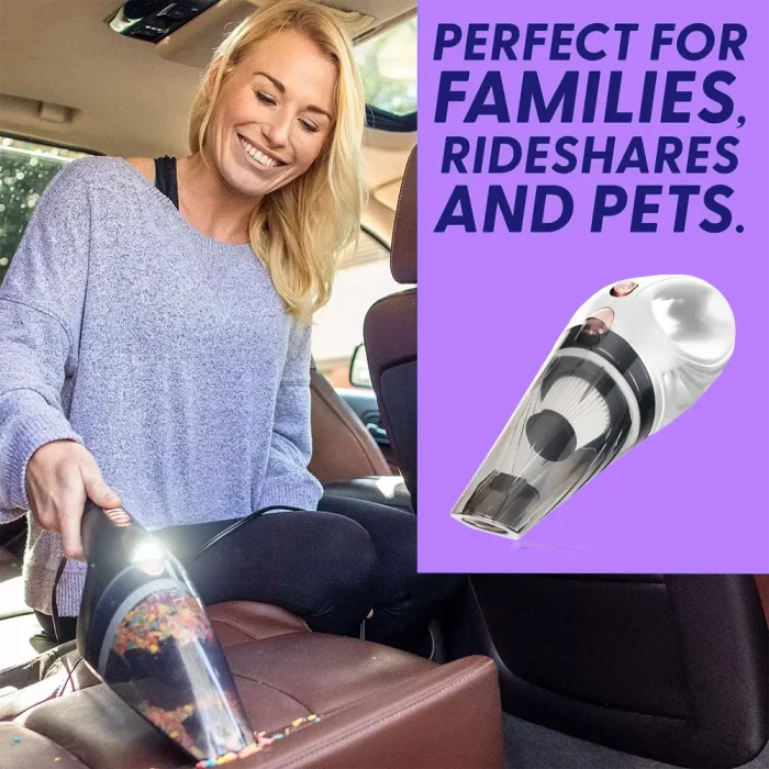 Toby's Portable Car Vacuum Cleaner High Power 8000PA/100W/DC12V 16 Ft Corded Handheld Car Vacuum Deep Detailing Cleaning Kit of Car Interior - Image 3