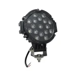 Toby's LED Spot Light, 2 pieces 7 inches 51W Black Flood Beam LED Work Light Bar for Jeep, Truck, Car ATV SUV 4X4 Truck Driving Lamp - Image 3