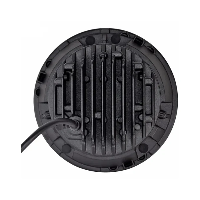 Jeep 7 inch LED Headlight Halo Angel Eyes, JP 7 WY, Round Hi/Lo Beam Headlight Yellow Signal - Image 6