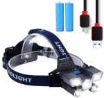 Tobys Headlamp 05 Ultra Bright 21 LED Headlight Flashlight with Power Indicator 12000 Lumen USB Rechargeable Headlamps - Image 3