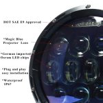 75W LED Headlight Jeep Wrangler 7 inch LED headlights, JK 07-16 - Image 2