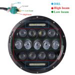 75W LED Headlight Jeep Wrangler 7 inch LED headlights, JK 07-16 - Image 3
