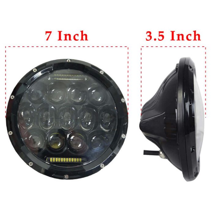 75W LED Headlight Jeep Wrangler 7 inch LED headlights, JK 07-16 - Image 7