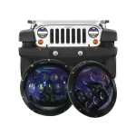 7 inches 75W JP Headlights Black, LED Headlight Jeep Wrangler, LED headlights with IP67 Waterproof Rating, and Die-Cast Aluminum Housing Material, JK 07-16