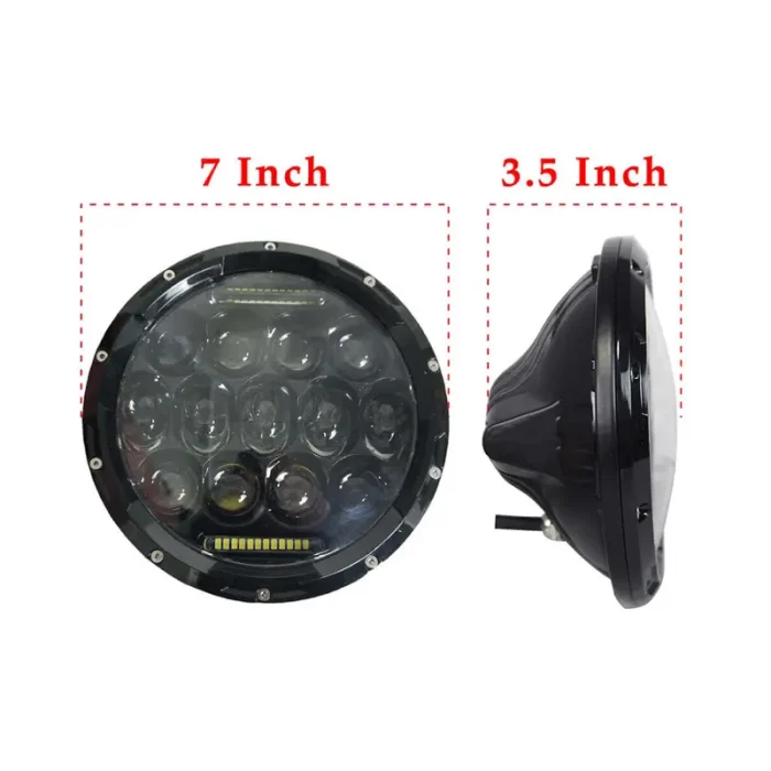 JP Headlights 75W Black, LED Headlight Jeep Wrangler, 7 inch LED headlights, JK 07-16 - Image 7