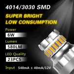 7440 23smd Amber Bulbs For Reverse Lights, Brake, Signal, Parking Lights - Image 2