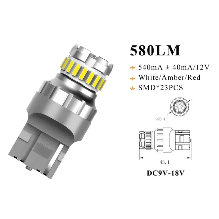 7440 23smd White Bulbs For Reverse Lights, Brake, Signal, Parking Lights - Image 4