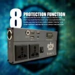 Tobys New 300W Car Power Inverter 12V to 220V Ac Power Converter Front LED Display Pure Sine Wave ( N-01) - Image 9