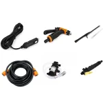 High Pressure 80W Car Electric Washer, Portable Car Washer with High-Quality N-Cor Pump, Compact, Versatile, Robust - Image 3