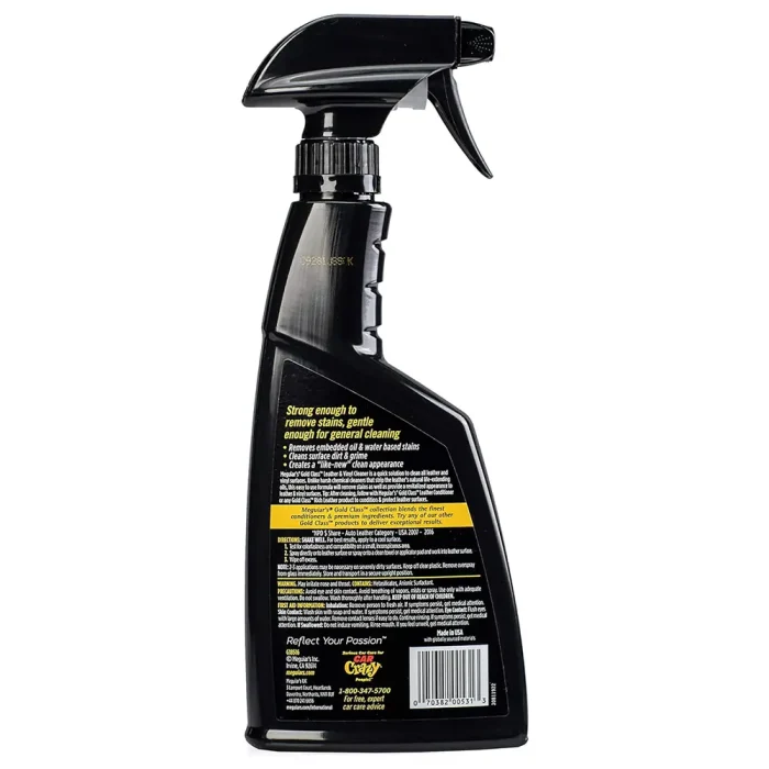 Meguiar's Car Cleaner Cleaning Agent Gold Class Rich Leather & Vinyl Cleaner - Image 6