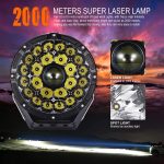 9 Inches TBS - 2002X 2Pcs Laser Led Off Road Lights 16600LM Round Pod Spot Driving Lights 2-kilometer Wide-view Distance for Jeep, Truck, Pickup - Image 3