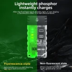 TOBY'S Mini LED pocket flashlight 13 light modes With double arc ignition COB Side Light Fluorescent effect USB-C charging UV light 110 DB emergency Beep - Image 9