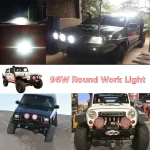 96W LED Work Light Bar Headlamp Spot Flood Light,9 Inches, 8000Lm Lumens, Aluminum Die-Cast Housing Material with IP67 Waterproof Resistance - Image 8