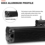 90W 21 Inch 6D Projector Lens LED Light Bar Universal Fitment - Image 5