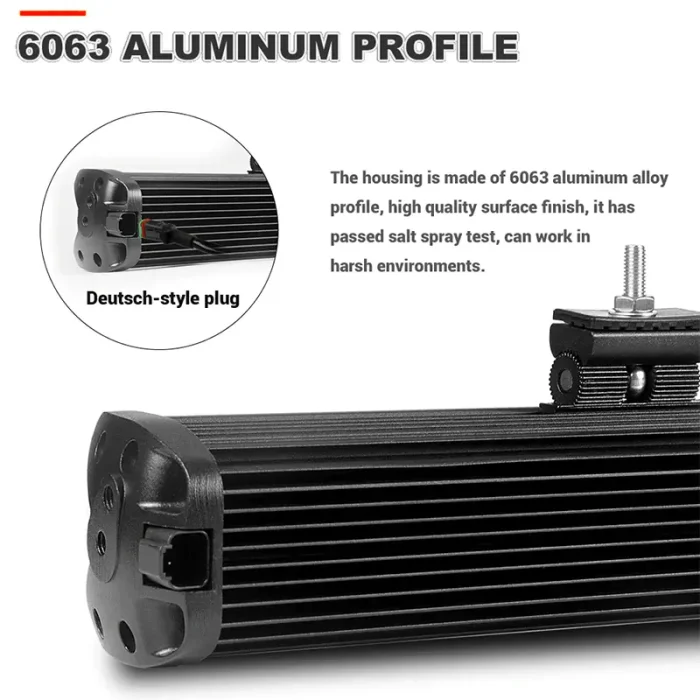 32 Inch 120W 6D Projector Lens LED Light Bar Universal Fitment, Cree LED Chips, Aluminum Housing Material with IP67 Waterproof Rating - Image 5