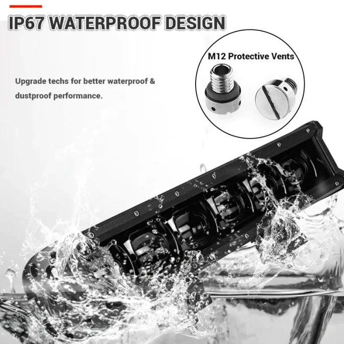 32 Inch 120W 6D Projector Lens LED Light Bar Universal Fitment, Cree LED Chips, Aluminum Housing Material with IP67 Waterproof Rating - Image 6