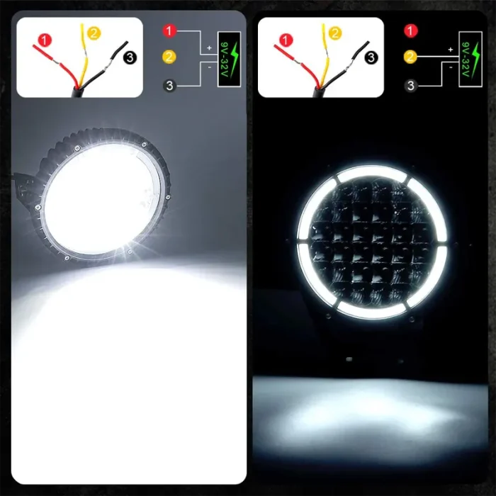 2 Pieces 96W LED Work Light Combo Light Floodlight Spotlight With DRL - Image 7
