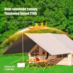 Toby's Inflatable Tent 01 Camping Tent with Pump, 4-6 Person Glamping Tents, Easy Setup 4 Season Waterproof Outdoor Oxford Tent, Luxury Cabin Tent with Mesh Windows Doors - Image 9