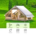 Toby's Inflatable Tent 01 Camping Tent with Pump, 4-6 Person Glamping Tents, Easy Setup 4 Season Waterproof Outdoor Oxford Tent, Luxury Cabin Tent with Mesh Windows Doors - Image 10