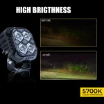 Toby's New Launched 3" 20W LED Work Light Mini Auxiliary Headlight Driving Lamp Diffuser Effects Truck Motorcycle - Image 3