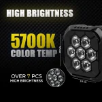 Toby's New Launched 4" 45W LED Work Light Mini Auxiliary Headlight Driving Lamp Diffuser Effects Truck Motorcycle - Image 4