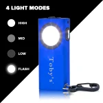 Tobys CPL- T01 Waterproof Rechargeable Dual Function LED Flash Light 500lm - Image 4