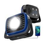 Toby's CPL-T05 Portable Magnetic COB LED Flood Work Light, Dimmable 2000Lm True Brightness, 4 Lighting Colors, with Power Bank Function for Car Repairing Construction Camping