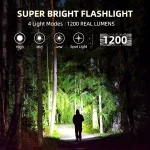 Toby's CPL-T08 1200 Lumens Rechargeable Work Light, Magnetic Work Lights LED Portable EDC Flashlight with Proximity Sensor for Car Repairing/Garage/Emergency/Camping - Image 9