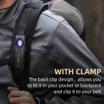 Toby's CPL-T08 1200 Lumens Rechargeable Work Light, Magnetic Work Lights LED Portable EDC Flashlight with Proximity Sensor for Car Repairing/Garage/Emergency/Camping - Image 7