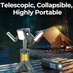 Toby's New CPL-T25 Telescopic Camping Lights Rechargeable 7800mAh, LED Collapsible Camping Lantern Portable with RGB/SOS Light and IPX4 Waterproof for Hiking Camping Emergency - Image 8