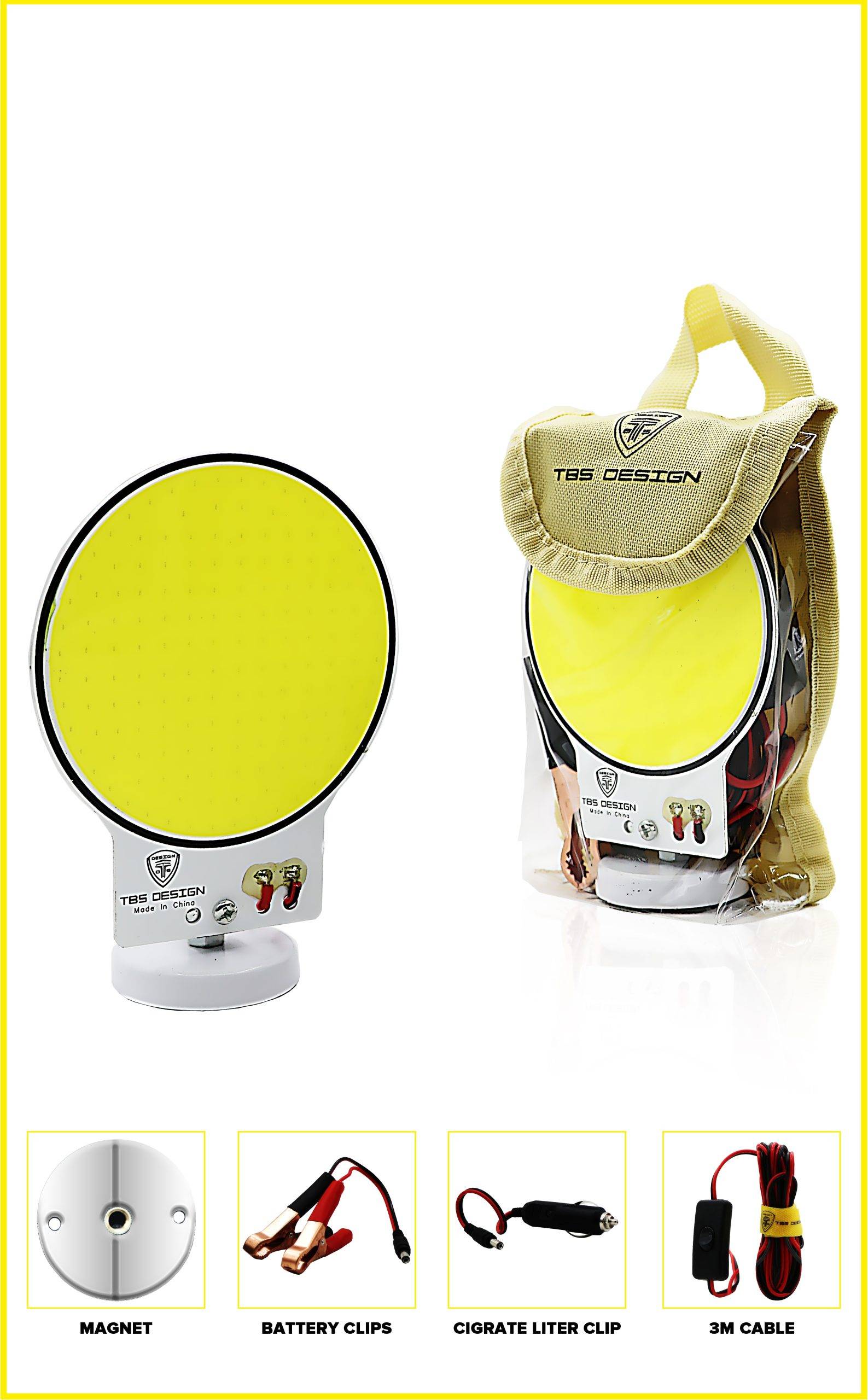 CRL-B11-scaled-1.jpg TBS DESIGN New CRL-B11 360? Light Portable Work Light LED Camping Lantern Multicolor with Magnetic Base - Image 1