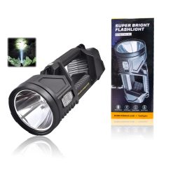 Toby's New Portable Brightest XHP70 Rechargeable LED Emergency Flashlight Torch Light Long Range Solar Searchlight for Hunting