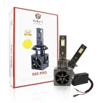 Toby's New S85 PRO 2024 Upgraded H1 170W Tested LED Headlight Bulbs,17000LM/pair Super Bright, Headlights Conversion Kit 6500K Xenon White, Halogen Replacement with Fan ,Pack of 2