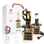Tobys S65 PRO H4 2 Pieces 130W LED Headlight Bulb Assembly 13000 Lumens Xtreme Bright With Color Temperature 6500K