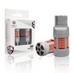 Tobys Super Bright Low Power 7440 40SMD LED Bulbs with 3030 Chip replacement for Back Up Reverse Brake Lights (Red)
