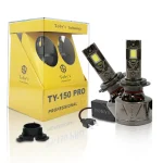 Toby's TY150 PRO H7 2 Pieces 300W (Pair) Original Tested LED Headlight Bulb Assembly 30000 Lumens(Pair) 150W/Piece Power Xtreme Bright With Color Temperature 6500K