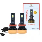 Tobys TY70 PRO H11 2 Pieces Car LED Headlight Bulbs Original 70W Power 7000 Lumens With Color Temperature 6500K