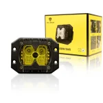 TBS DESIGN New Launched 4" 50W/Set Power Work Light Mini Auxiliary Headlight for Car Truck Motorcycle (Yellow)