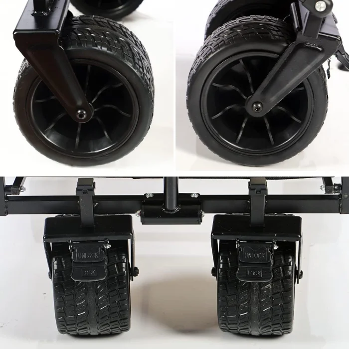 Toby's Trolley 01 New Portable Folding Outdoor Camping Cart All-Terrain Wheels Picnic Heavy Duty Shopping Cart Trailer Transport - Image 7