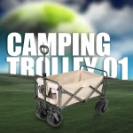 Toby's Trolley 01 New Portable Folding Outdoor Camping Cart All-Terrain Wheels Picnic Heavy Duty Shopping Cart Trailer Transport - Image 9